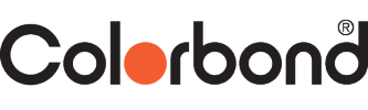 colorbond logo Colorbond logo with black text and orange dot.